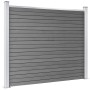 Gray WPC Fence Panel Set 526x146 cm by vidaXL, fence panels - Ref: Foro24-3070456, Price: 592,59 €, Discount: %