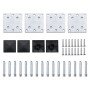 Gray WPC Fence Panel Set 526x146 cm by vidaXL, fence panels - Ref: Foro24-3070456, Price: 592,59 €, Discount: %