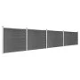 Schwarzes WPC-Zaunelement-Set 699 x 146 cm von vidaXL, Zaunpaneele - Ref: Foro24-3070461, Preis: 822,39 €, Rabatt: %