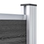 Schwarzes WPC-Zaunelement-Set 699 x 146 cm von vidaXL, Zaunpaneele - Ref: Foro24-3070461, Preis: 798,36 €, Rabatt: %