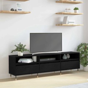 Gabinete de TV Roble negro 150 x 30 x 44.5 cm