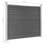 Schwarzes WPC-Zaunelement-Set 699 x 146 cm von vidaXL, Zaunpaneele - Ref: Foro24-3070461, Preis: 822,39 €, Rabatt: %