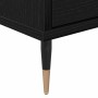 Gabinete de TV Roble negro 150 x 30 x 44.5 cm