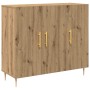 Vitrina Roble artisan 90 x 34 x 80 cm Madera contrachapada
