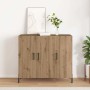 Vitrina Roble artisan 90 x 34 x 80 cm Madera contrachapada