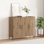 Vitrina Roble artisan 90 x 34 x 80 cm Madera contrachapada