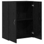 Gabinete de oficina con estante Roble negro 60 x 32 x 77.5