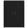 Gabinete de oficina con estante Roble negro 60 x 32 x 77.5