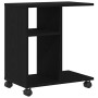 Mesa Auxiliar Roble negro 50 x 30 x 55 cm Madera contrachapada
