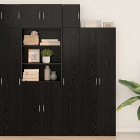 Mueble de pared Roble negro 30 x 42.5 x 40 cm en Aparadores | Comprar online en Foro24