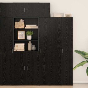 Mueble de pared Roble negro 30 x 42.5 x 40 cm en Aparadores | Comprar online en Foro24