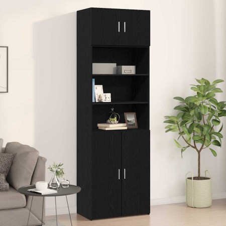 Mueble de pared Roble negro 70 x 42.5 x 40 cm