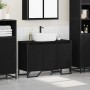 Gabinete de Lavabo Otro con puerta Roble Negro 91 x 35 x 60 cm