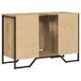 Armario para Lavabo con puerta Roble artesanal 91 x 35 x 60 cm