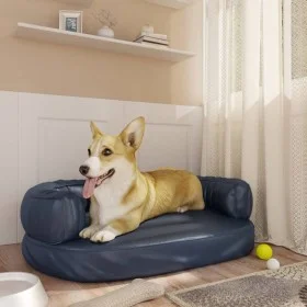 Cama para perros de espuma cuero sintético azul oscuro 60x42 cm by vidaXL, Beds for dogs - Ref: Foro24-171313, Price: 39,25 €...