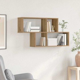 Estante de pared con estante Montaje en la pared Marrón Madera en Estantes y estanterías | Comprar online en Foro24