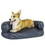 Cama para perros de espuma cuero sintético azul oscuro 60x42 cm by vidaXL, Beds for dogs - Ref: Foro24-171313, Price: 39,25 €...