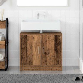 Gabinete de Baño con puerta Madera Vieja 63 x 29 x 55 cm en Tocadores de baño | Comprar online en Foro24