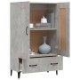Aparador de madera contrachapada gris hormigón 70x31x115 cm de vidaXL, Aparadores - Ref: Foro24-812577, Precio: 95,54 €