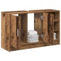 Armario de Lavabo con puerta Madera Vieja 90 x 29 x 55 cm