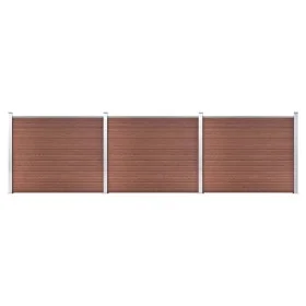 WPC Zaunpaneel Set braun 526x146 cm von vidaXL, Zaunpaneele - Ref: Foro24-3070452, Preis: 871,62 €, Rabatt: %