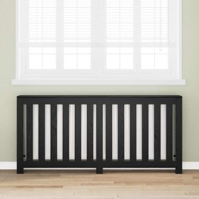 Cubierta de Radiador Roble Negro 175 x 20 x 82 cm