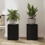 Soporte de plantas 2 pcs Roble negro 25 x 25 x 35 cm