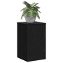 Soporte de plantas 2 pcs Roble negro 30 x 30 x 50 cm