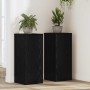 Soporte de plantas 2 pcs Roble negro 30 x 30 x 70 cm