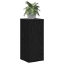 Soporte de plantas 2 pcs Roble negro 30 x 30 x 70 cm