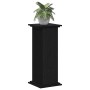 Soporte de plantas Roble negro 33 x 33 x 80 cm