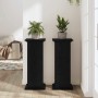 Soporte de plantas Roble negro 33 x 33 x 80 cm