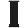 Soporte de plantas Roble negro 33 x 33 x 80 cm