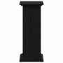 Soporte de plantas Roble negro 33 x 33 x 80 cm