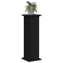 Soporte de plantas Roble negro 33 x 33 x 100 cm