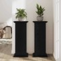 Soporte de plantas Roble negro 33 x 33 x 100 cm