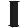 Soporte de plantas Roble negro 33 x 33 x 100 cm