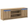 Gabinete de TV Marrón 139.5 x 34 x 50 cm Madera contrachapada