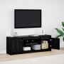 Gabinete de TV Negro 139.5 x 34 x 50 cm Madera contrachapada