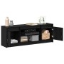 Gabinete de TV Negro 139.5 x 34 x 50 cm Madera contrachapada