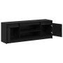 Gabinete de TV Negro 139.5 x 34 x 50 cm Madera contrachapada