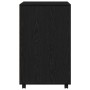 Gabinete Rodante con estante Roble negro 60 x 48 x 81 cm