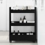 Carro de Almacenamiento Estrecho Roble Negro 60 x 22 x 80 cm en Carros de cocina y comedor | Comprar online en Foro24