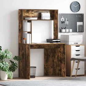 Escritorio Roble ahumado 91 x 50 x 149 cm Madera contrachapada