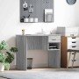 Escritorio Gris Sonoma 90 x 49 x 75 cm Madera de ingeniería en Escritorios | Comprar online en Foro24