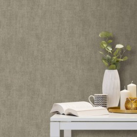 DUTCH WALLCOVERINGS Papel pintado gris y marrón liso de DUTCH WALLCOVERINGS, Papel pintado - Ref: Foro24-437393, Precio: 22,8...