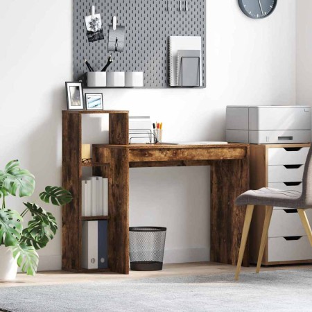Escritorio Roble ahumado 100 x 40 x 90 cm Madera contrachapada