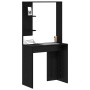 Escritorio con estante Roble negro 78.5 x 37 x 154.5 cm