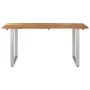 Esstisch aus massivem Akazienholz, 154 x 80 x 76 cm von vidaXL, Küchen- und Esstische - Ref: Foro24-286477, Preis: 275,08 €, ...