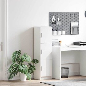 Mueble Alto Blanco 31.5 x 32 x 124 cm Madera contrachapada en Aparadores | Comprar online en Foro24